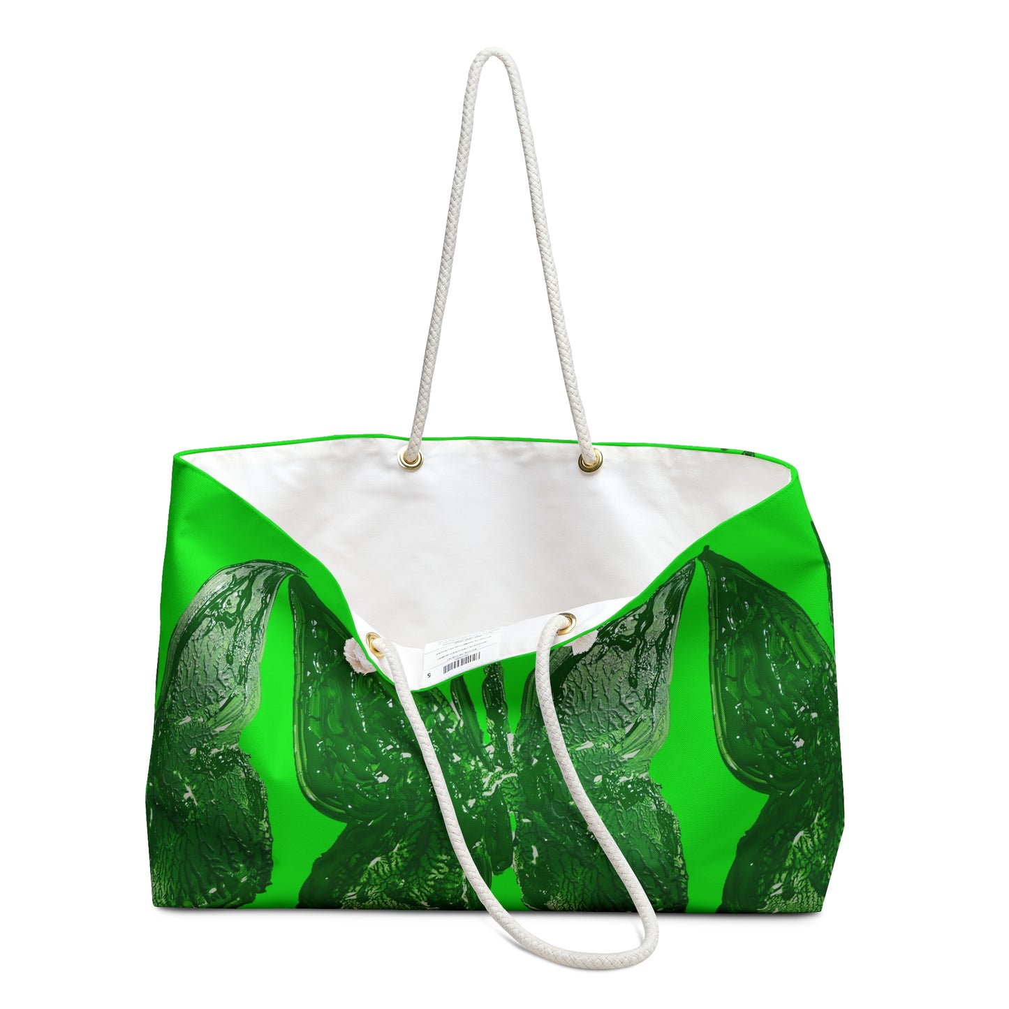 STUNNING GREEN BUTTERFLY WEEKENDER BAG