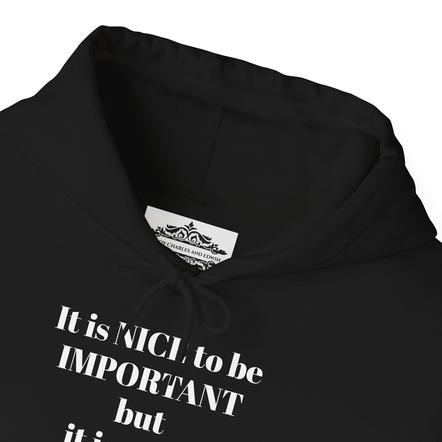 BE NICE HOODED SWEATSHIRT