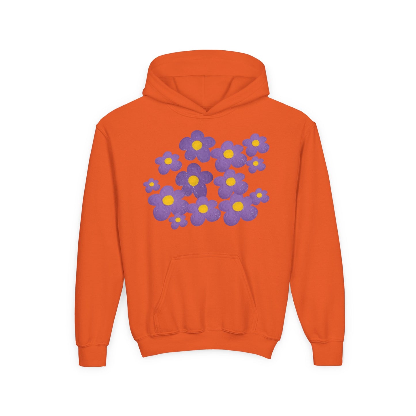FUN ORANGE HOODED SWEATSHIRT