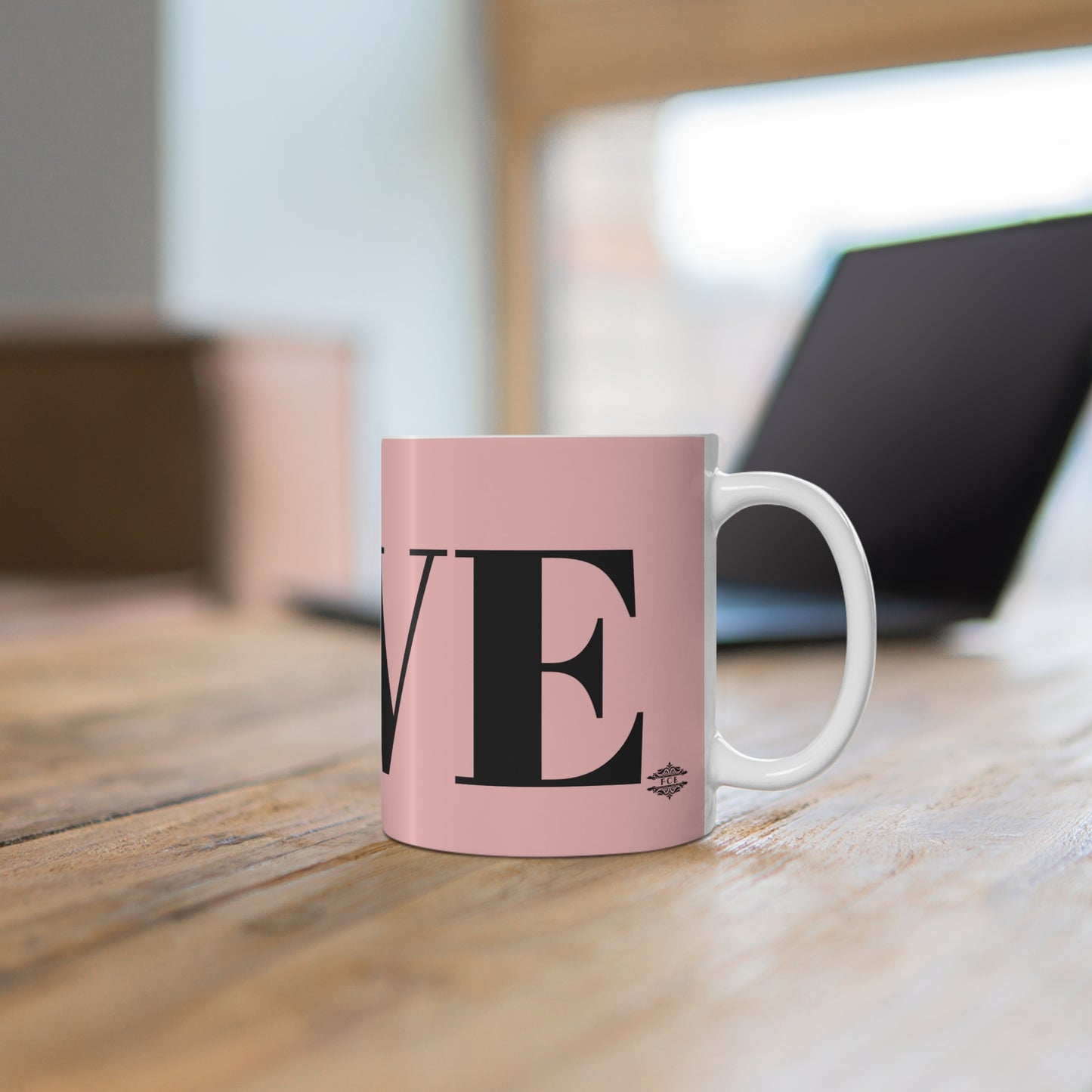 PINK AND BLACK LOVE MUG
