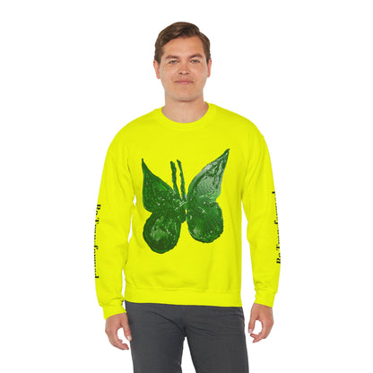 GREEN BUTTERFLY CREWNECK SWEATSHIRT