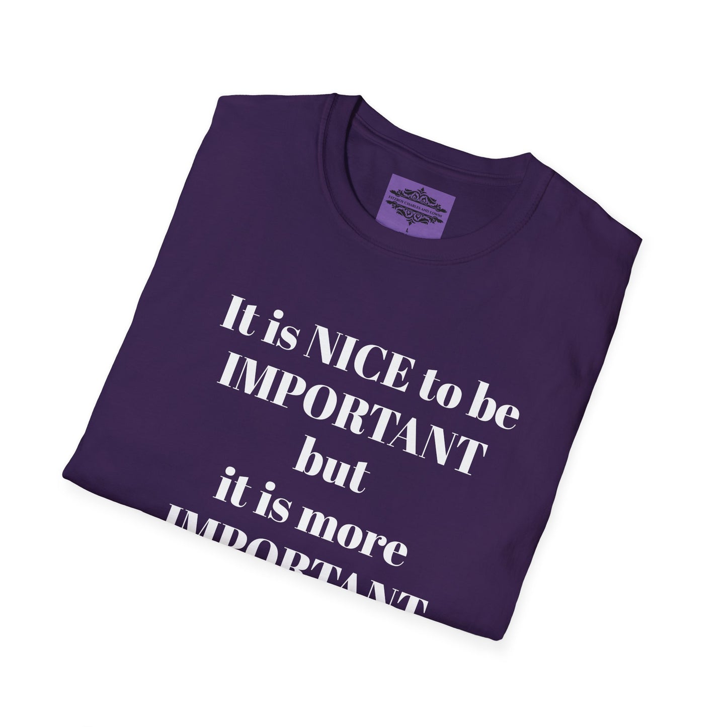 IT IS NICE TO BE IMPORTANT