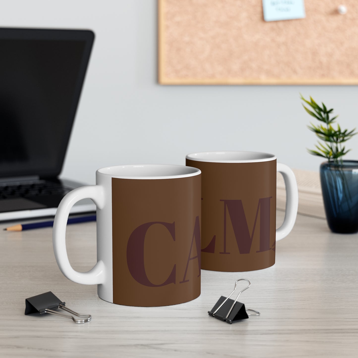 CHOCOLATE BROWN CALM MUG