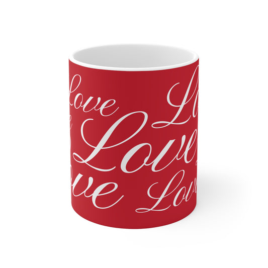 MORE AND MORE SCRIPT LOVE MUG