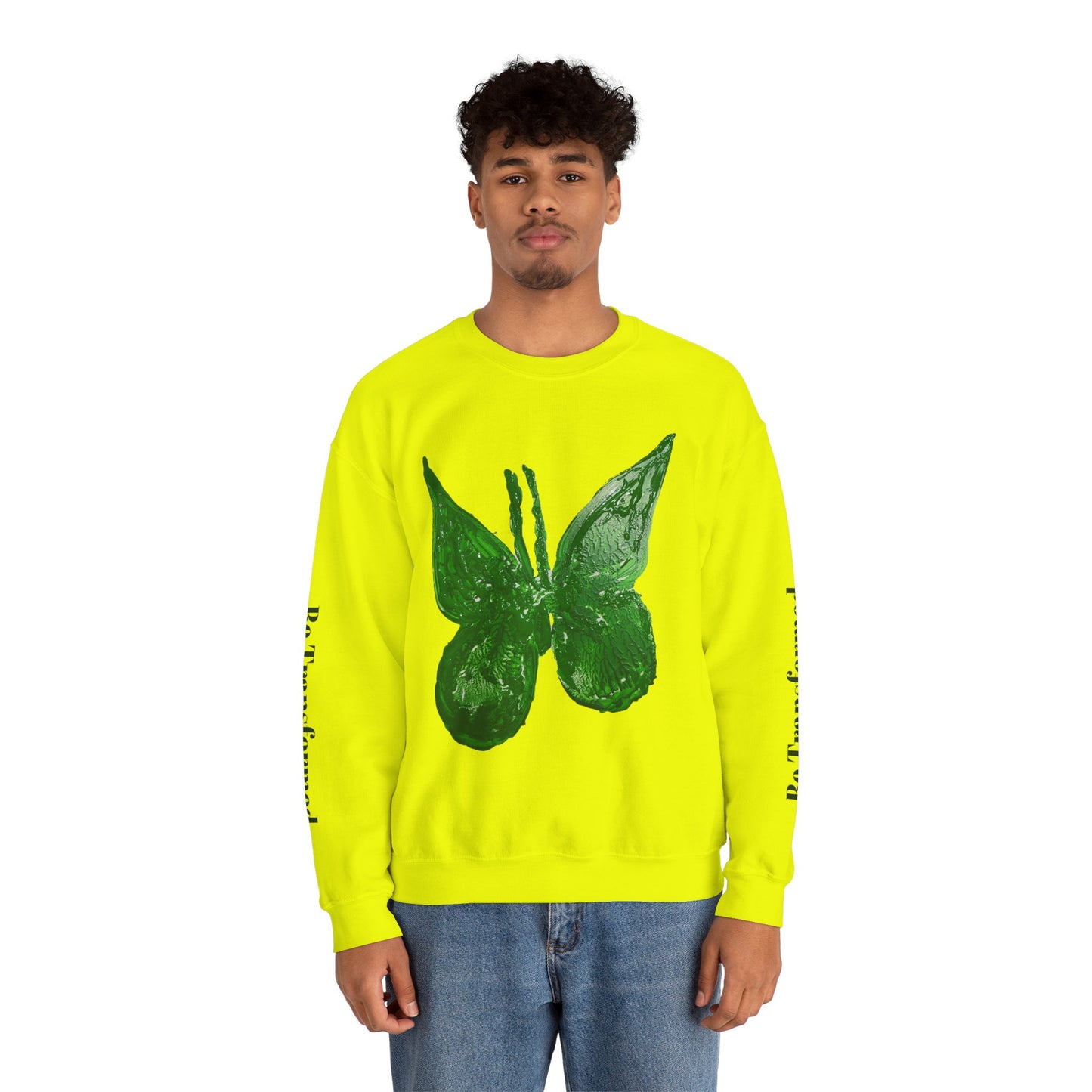 GREEN BUTTERFLY CREWNECK SWEATSHIRT