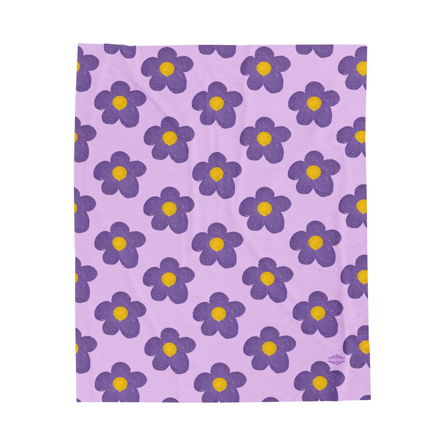 LAVENDER VELVETEEN PLUSH BLANKET