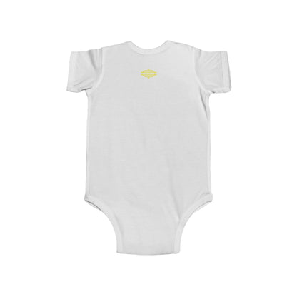 CUTE YELLOW HEART INFANT BODYSUIT