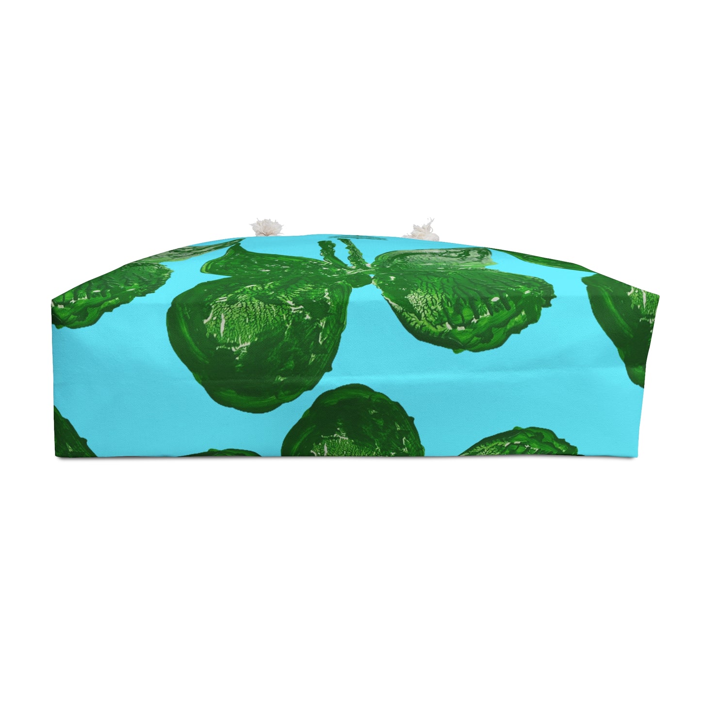 STRIKING GREEN BUTTERFLY WEEKENDER TOTE