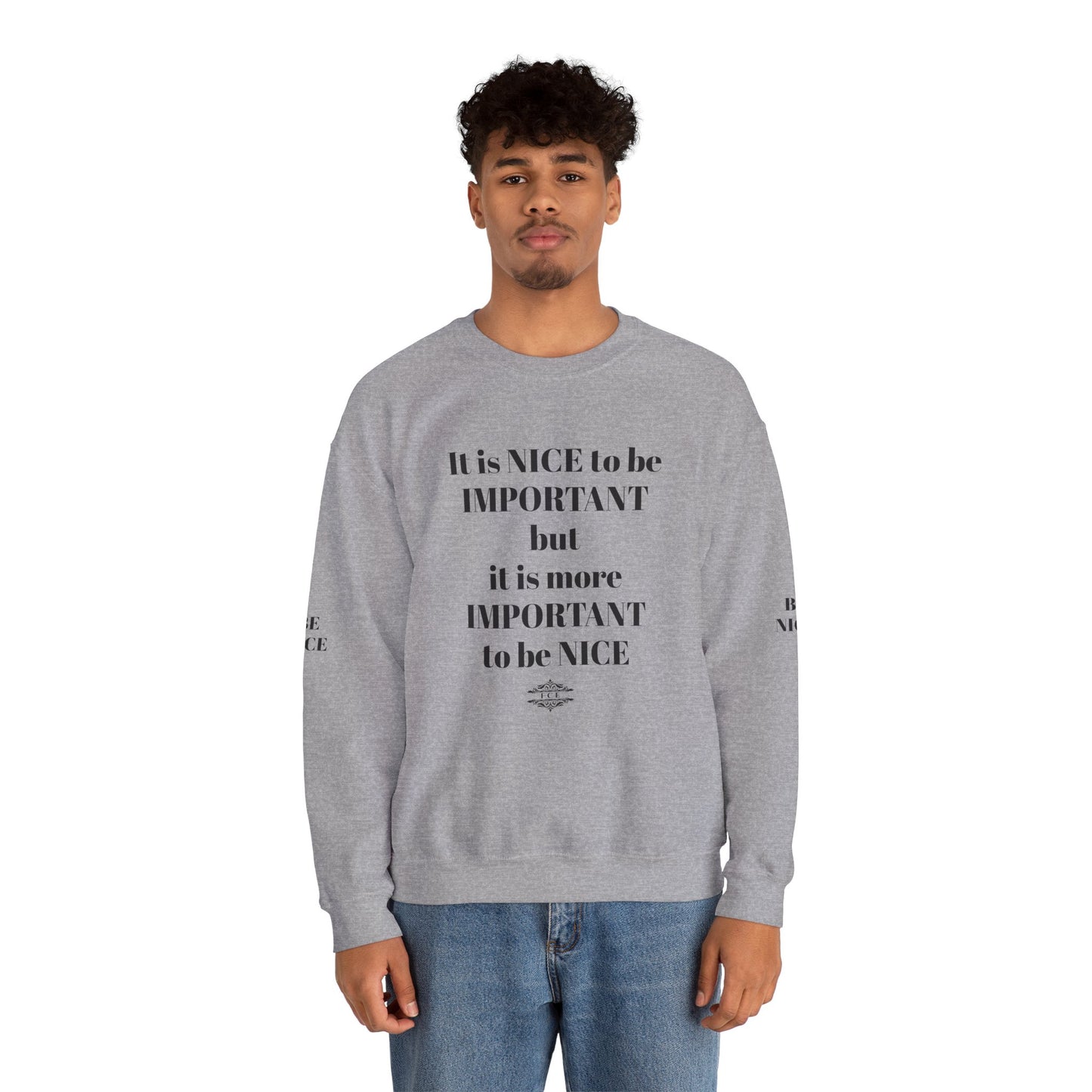 IT IS IMPORTANT CREWNECK SWEATSHIRT