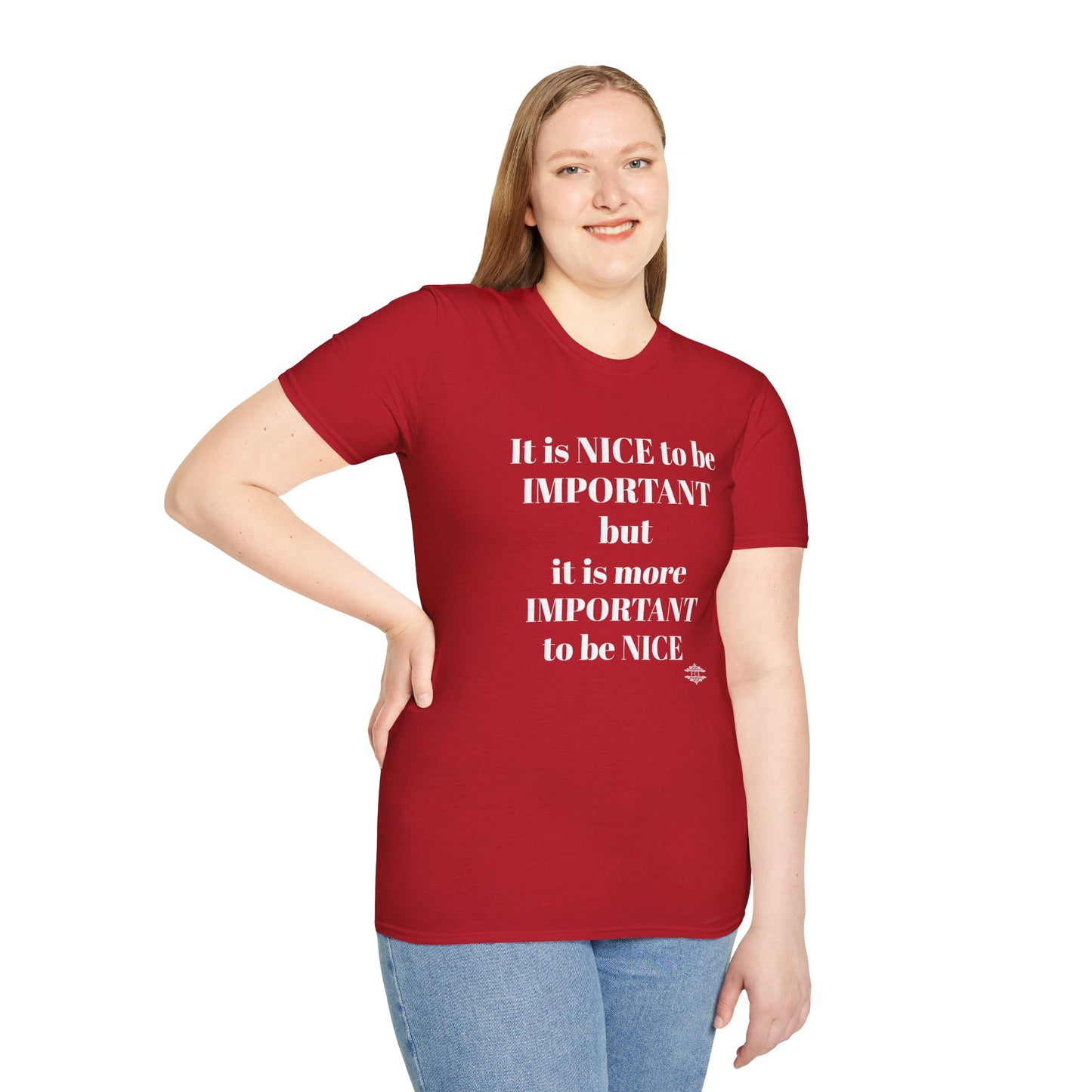 IT IS NICE TO BE IMPORTANT