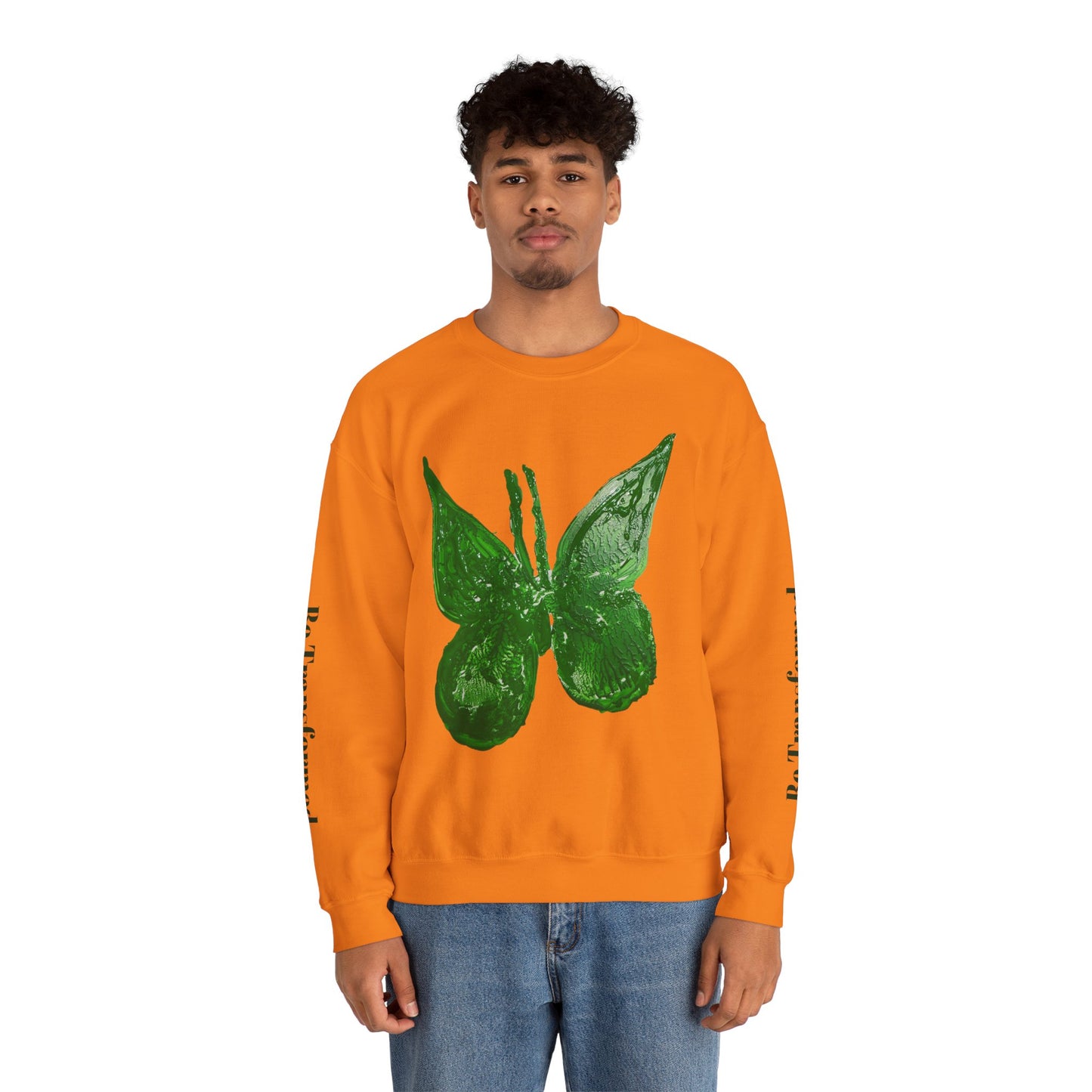 GREEN BUTTERFLY CREWNECK SWEATSHIRT