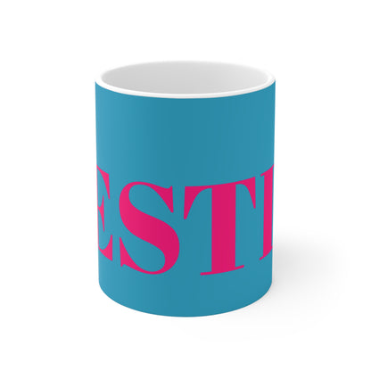 BRIGHT BLUE BESTIE MUG