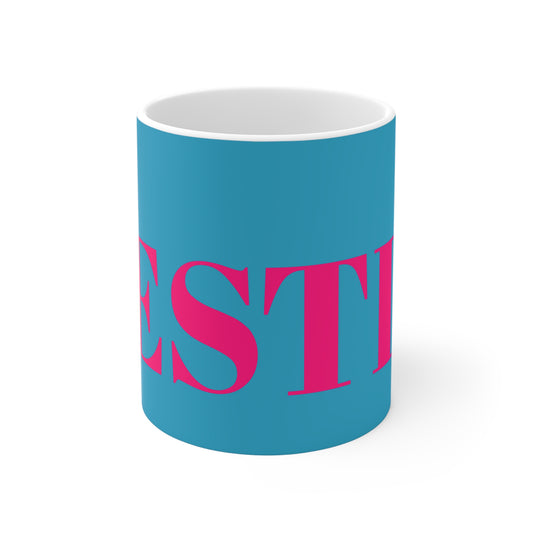 BRIGHT BLUE BESTIE MUG