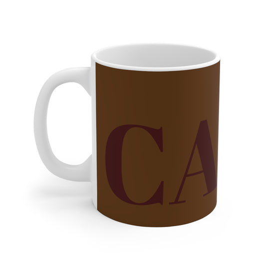CHOCOLATE BROWN CALM MUG