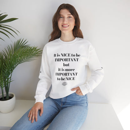 IT IS IMPORTANT CREWNECK SWEATSHIRT