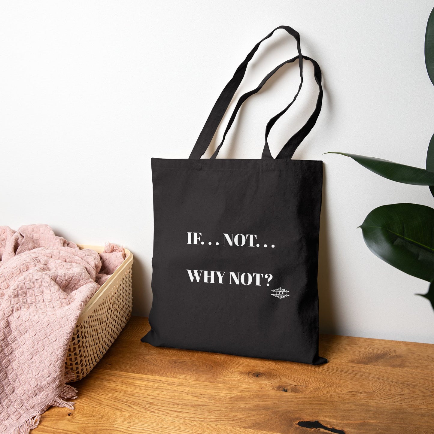 WHY NOT COTTON CANVAS TOTE BAG