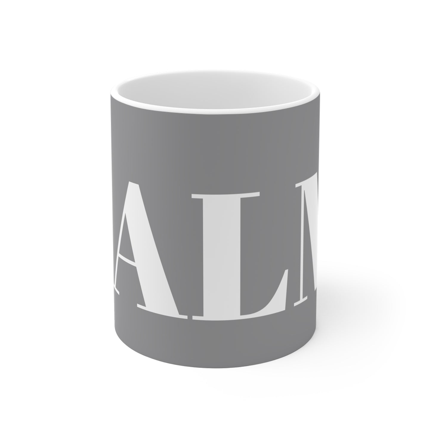 SOOTHING GREY AND WHITE CALM MUG