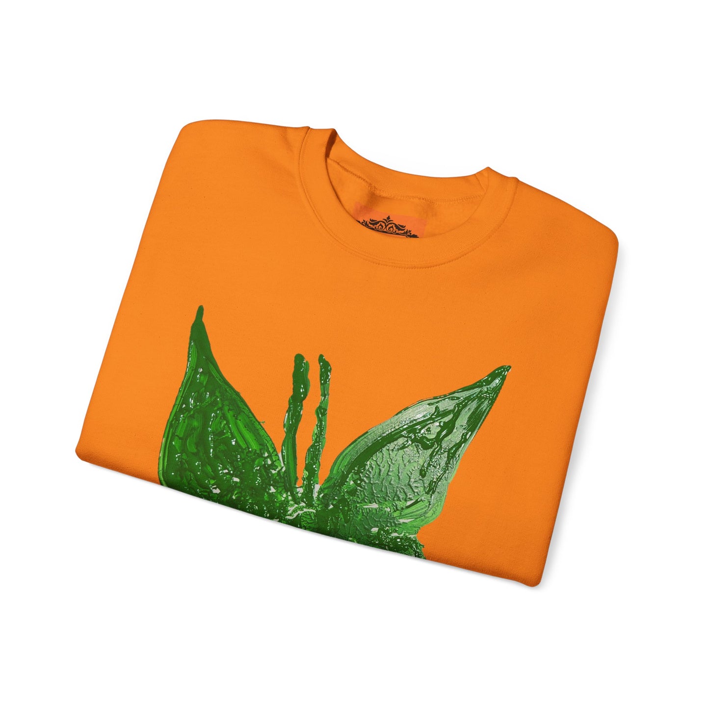 GREEN BUTTERFLY CREWNECK SWEATSHIRT
