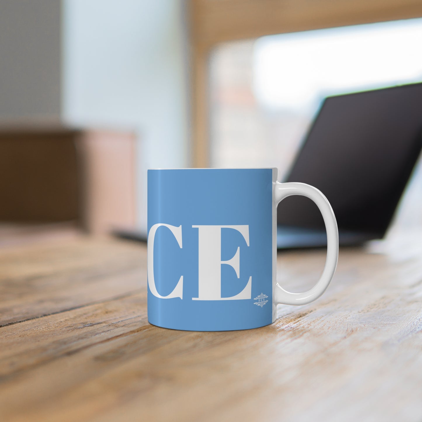 SKY BLUE PEACE MUG