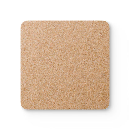 DARK GREEN WITH BROWN BUTTERFLIES CORKWOOD COASTERS