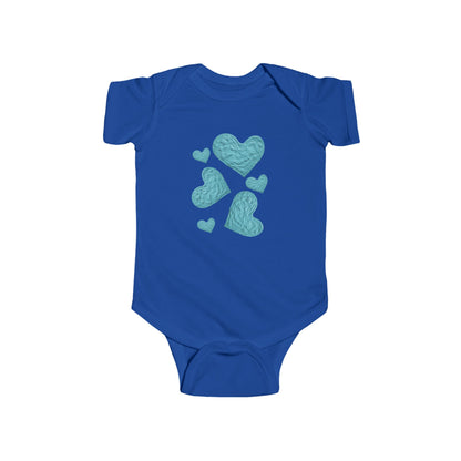 BLUE HEART INFANT BODYSUIT