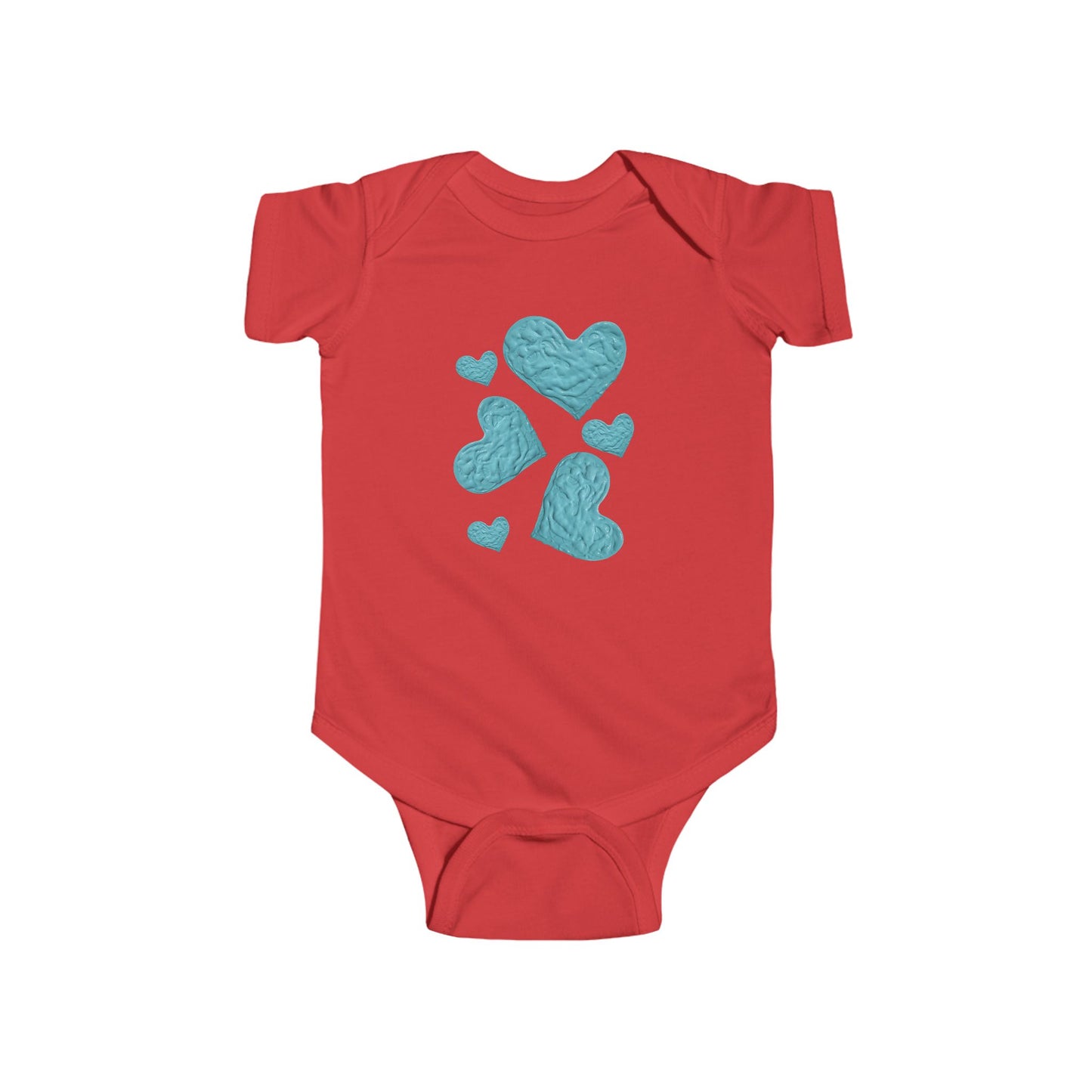 BLUE HEART INFANT BODYSUIT