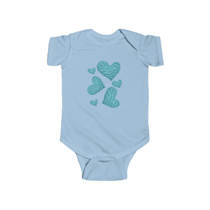 BLUE HEART INFANT BODYSUIT