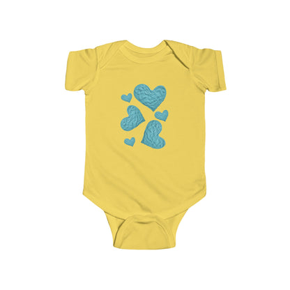 BLUE HEART INFANT BODYSUIT