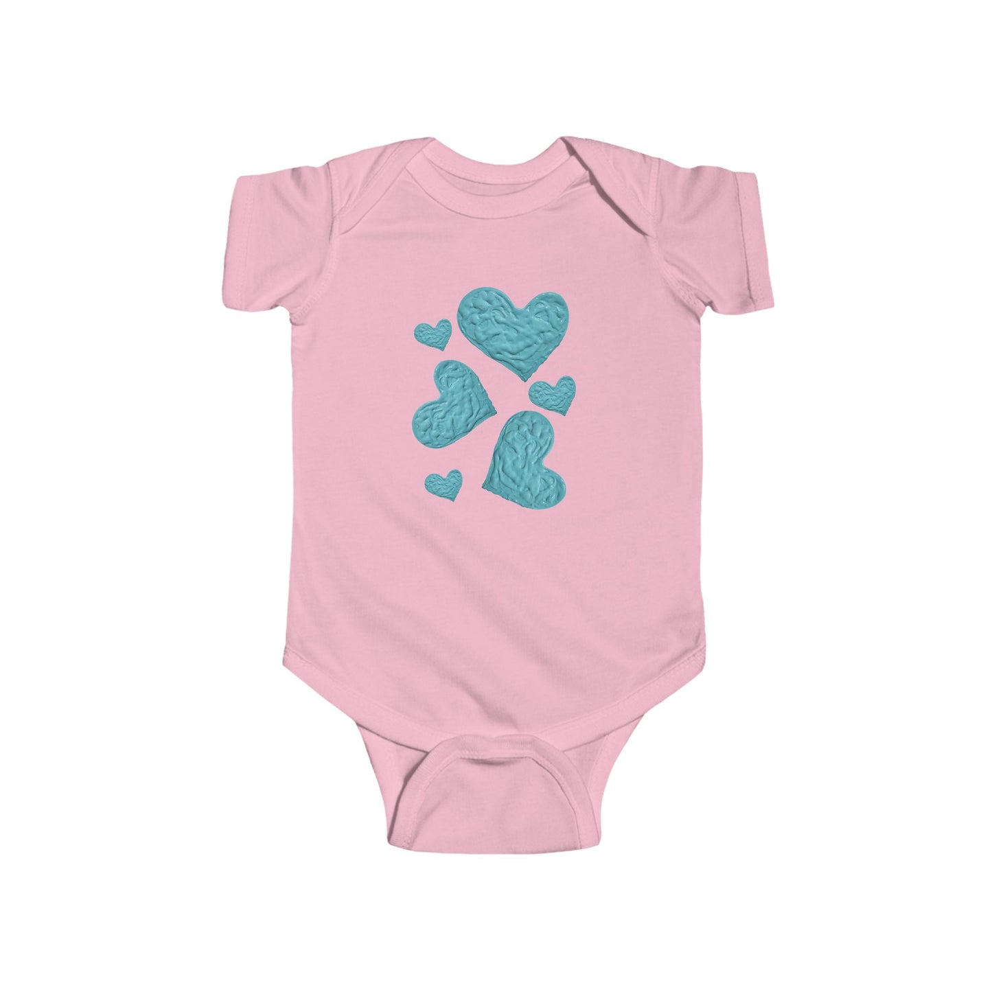 BLUE HEART INFANT BODYSUIT