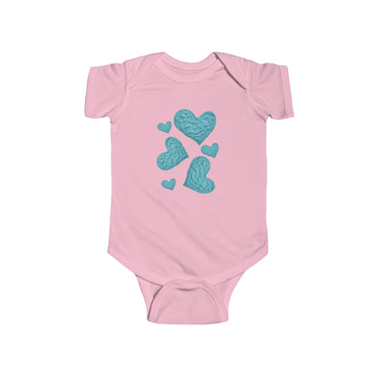 BLUE HEART INFANT BODYSUIT
