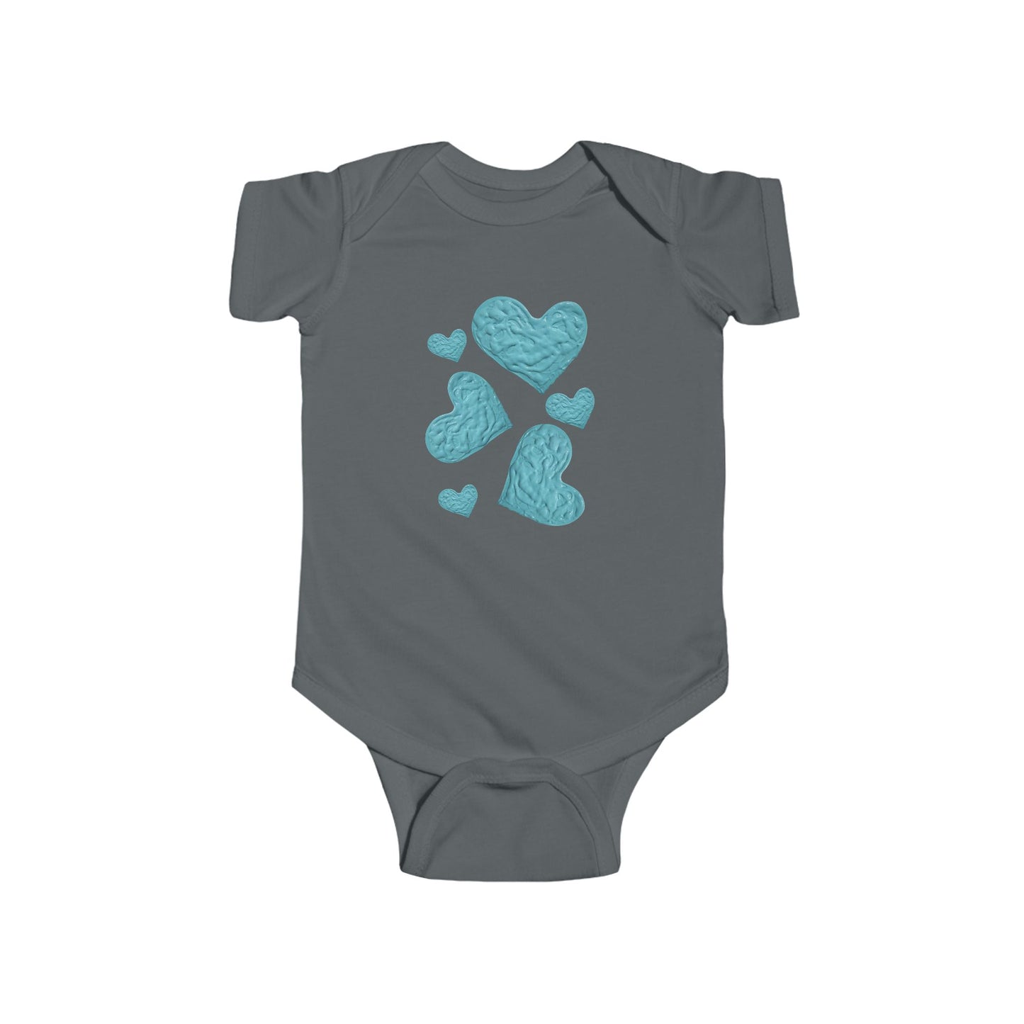BLUE HEART INFANT BODYSUIT