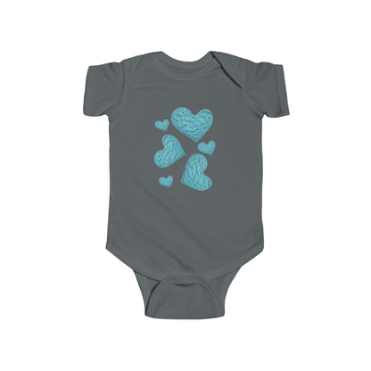 BLUE HEART INFANT BODYSUIT