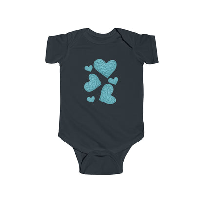 BLUE HEART INFANT BODYSUIT