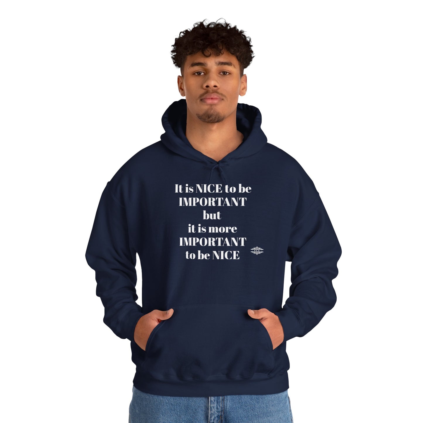BE NICE HOODED SWEATSHIRT