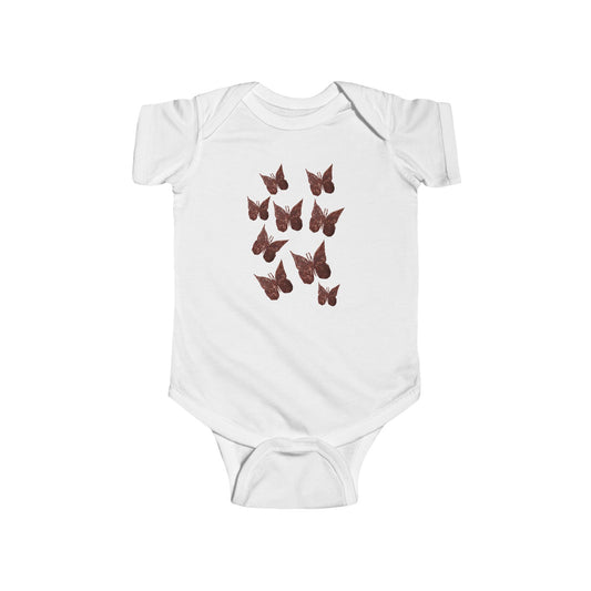 MINI BROWN BUTTERFLIES BODYSUIT