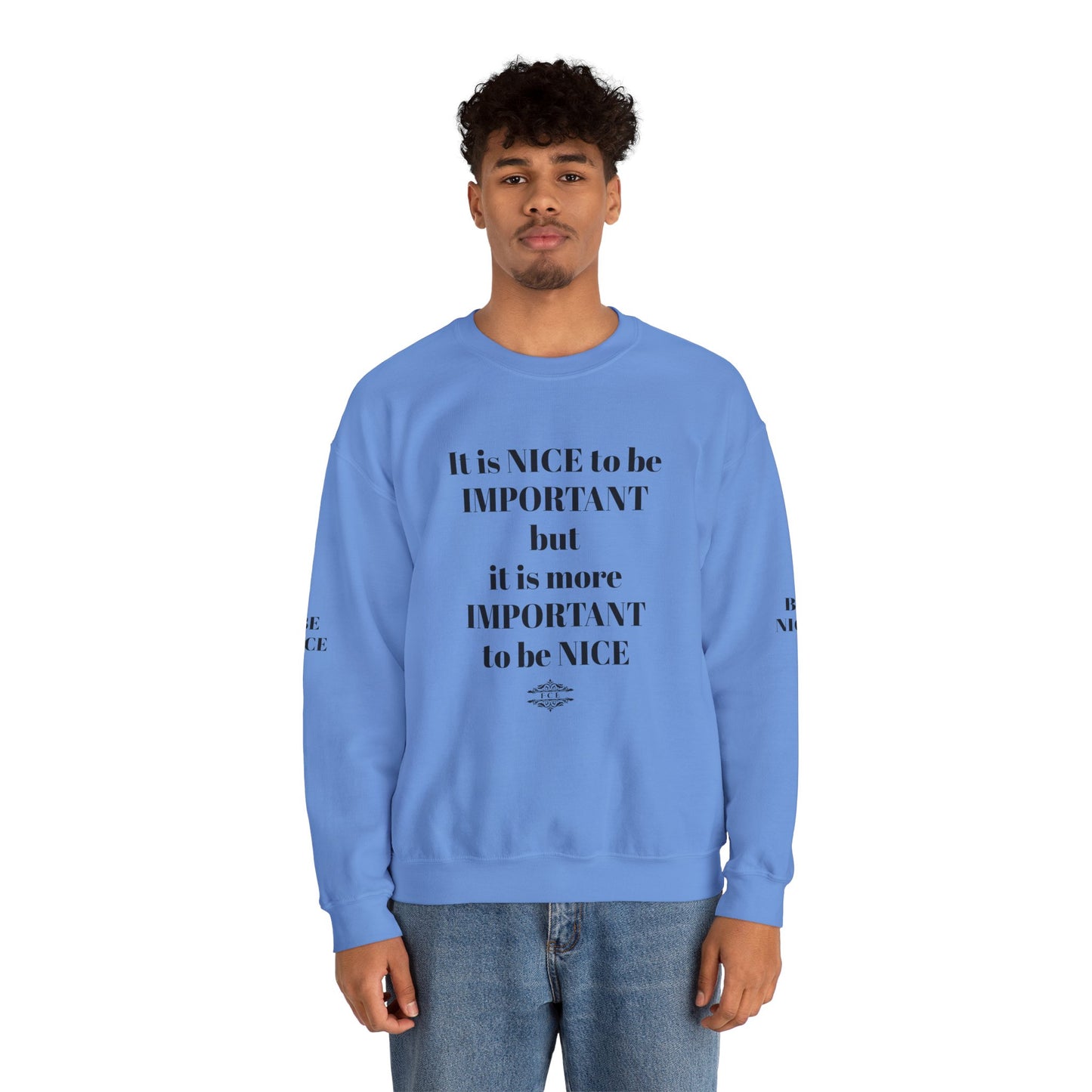 IT IS IMPORTANT CREWNECK SWEATSHIRT