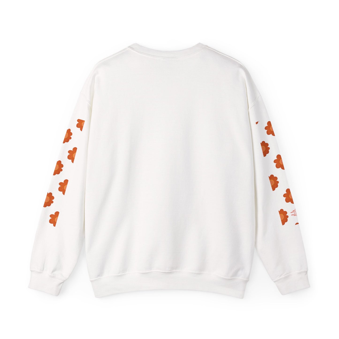 ORANGE FLOWERS SWEATSHIRT