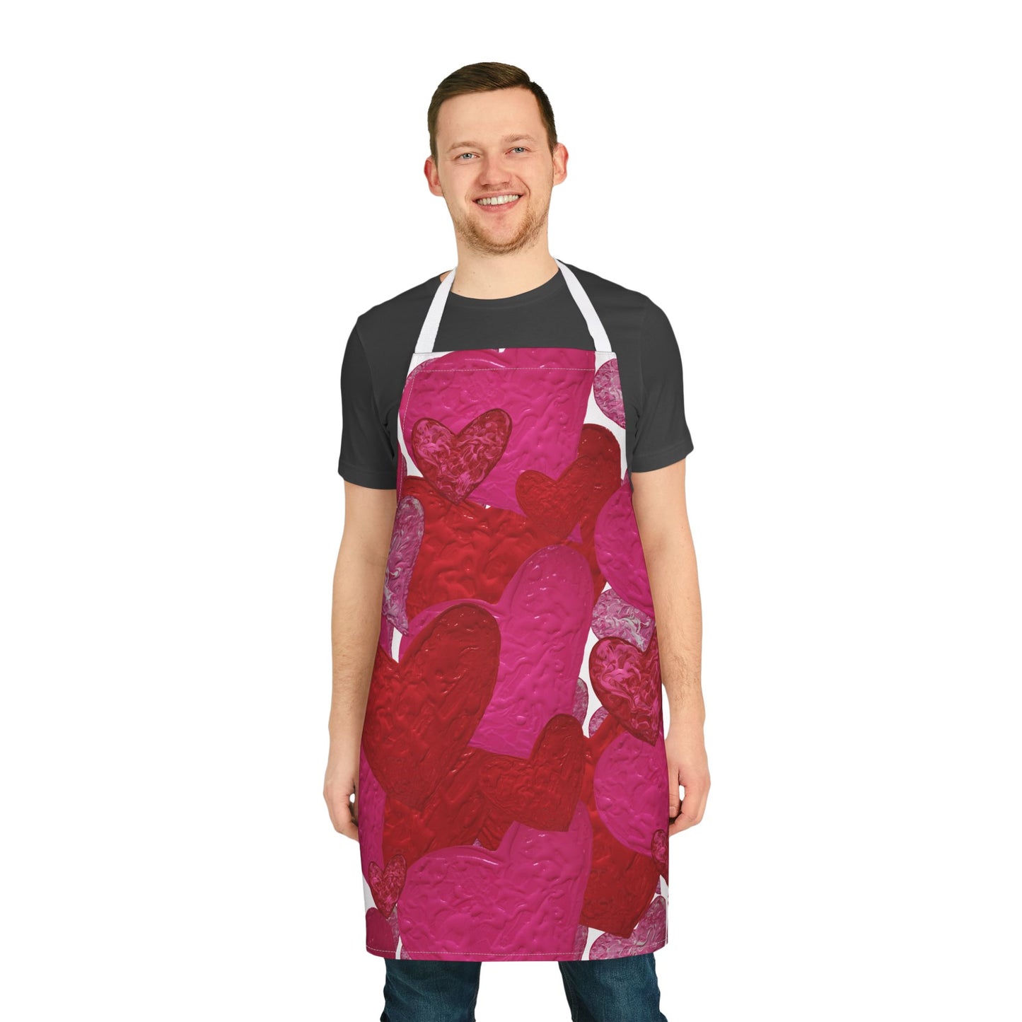 HEARTS HEARTS HEARTS APRON