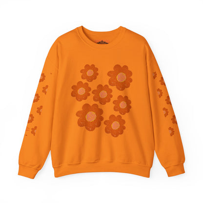 ORANGE FLOWERS SWEATSHIRT