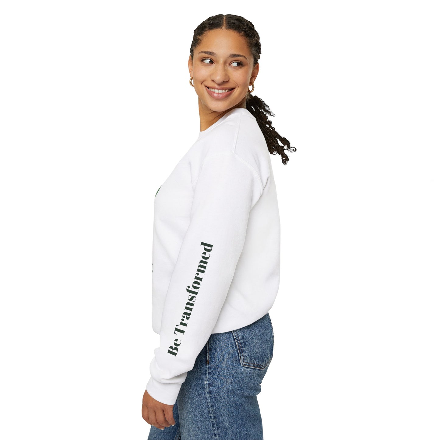 GREEN BUTTERFLY CREWNECK SWEATSHIRT