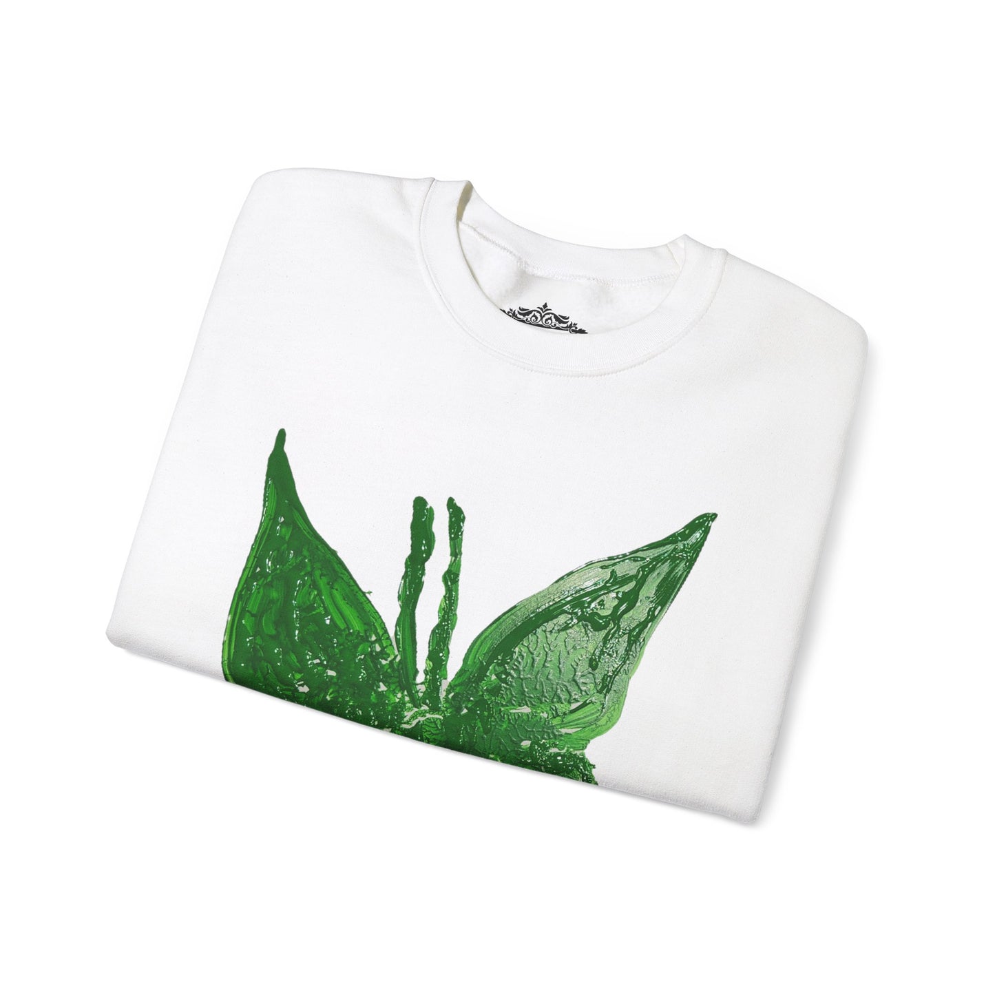 GREEN BUTTERFLY CREWNECK SWEATSHIRT