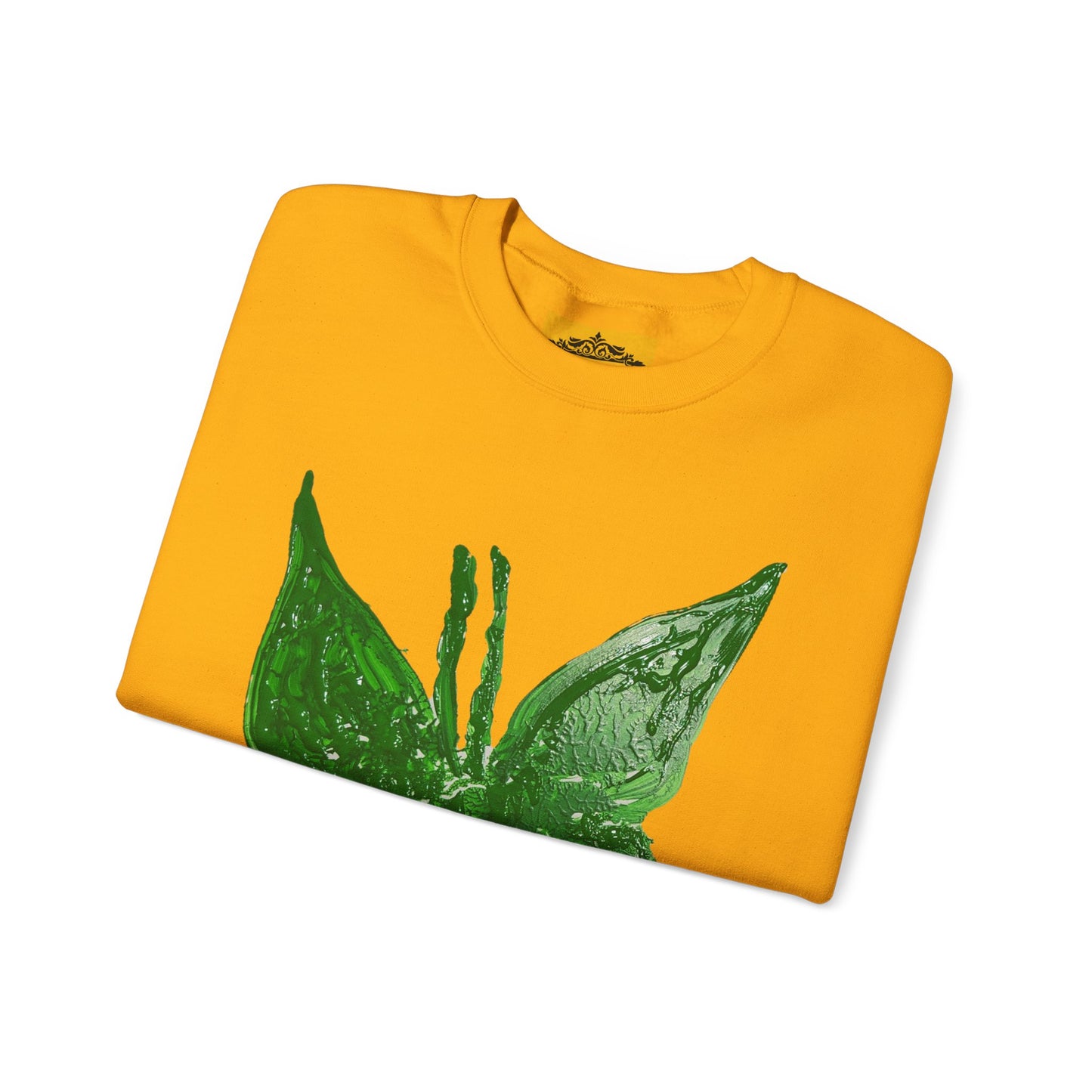 GREEN BUTTERFLY CREWNECK SWEATSHIRT