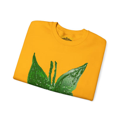 GREEN BUTTERFLY CREWNECK SWEATSHIRT