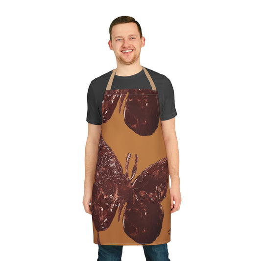BIG BROWN BUTTERFLY APRON