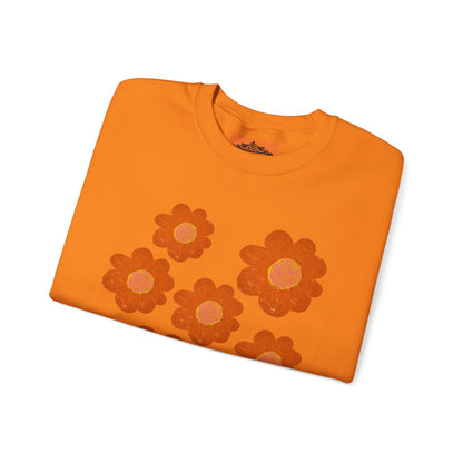ORANGE FLOWERS SWEATSHIRT