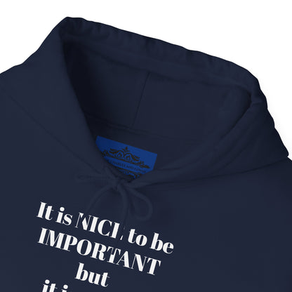 BE NICE HOODED SWEATSHIRT