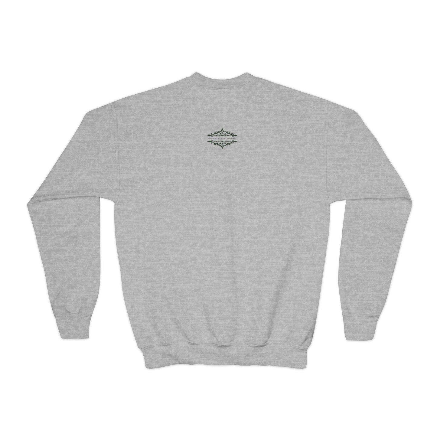 YOUTH SWEATSHIRT WITH FUN YELLOW HEARTS