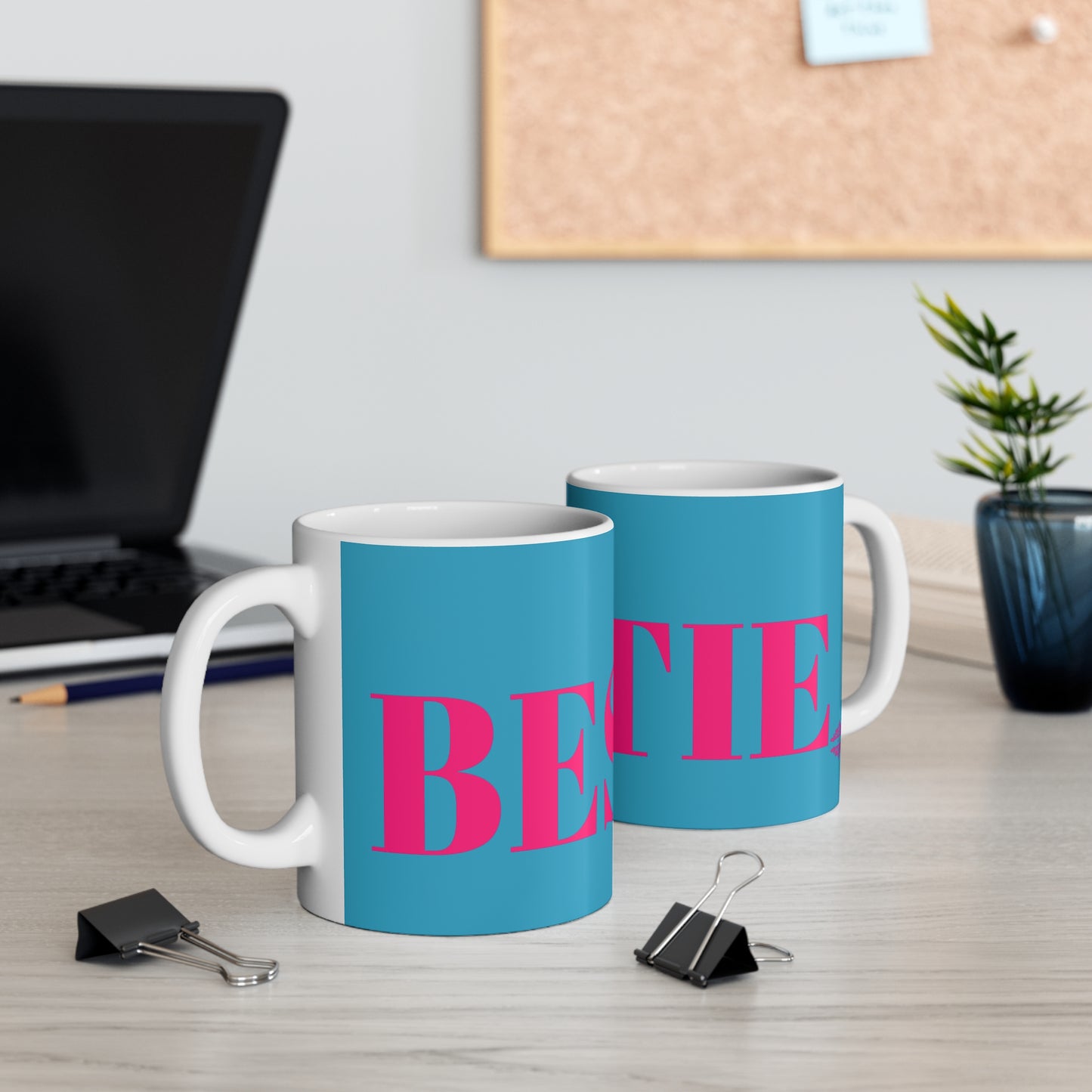 BRIGHT BLUE BESTIE MUG