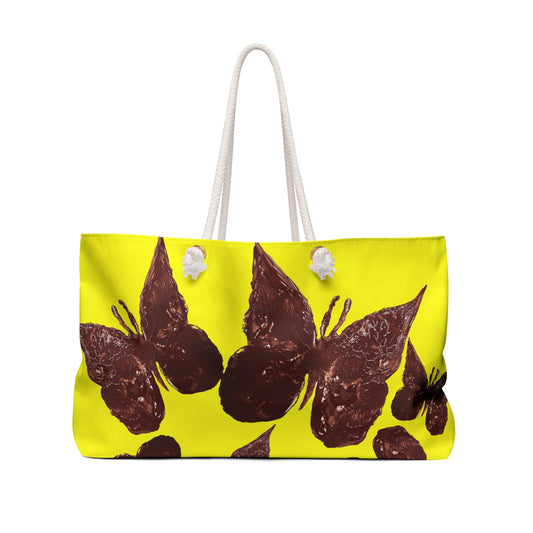 BRIGHT YELLOW ELEGANT TOTE