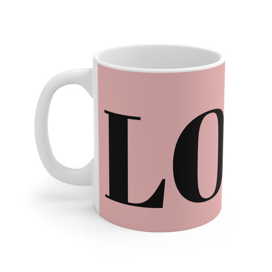 PINK AND BLACK LOVE MUG